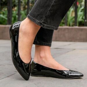 Thursday Boot Company Glossy Black Flats